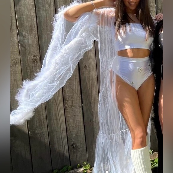 East N West 2 Piece White Star Set - Picture 2 of 2